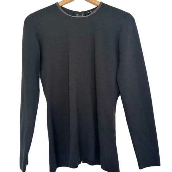 Fabiana Fillippi Embellished Collar Long Sleeve Top - Picture 1 of 13